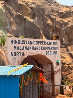 Entrance to HCL copper mine in Malanjkhand
