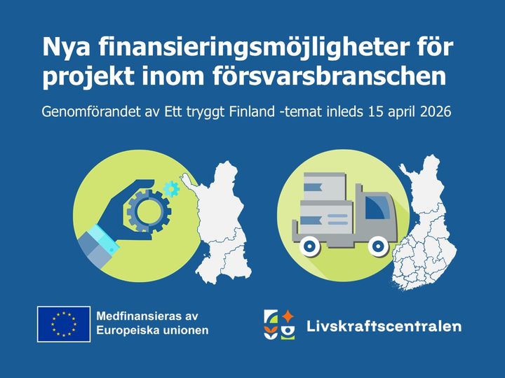 Medfinansieras av Europeiska Unionen och Livskraftscentralen -logo.