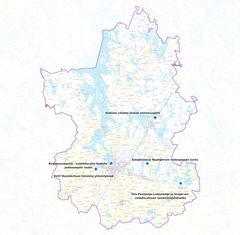Projekt i Päijänne-Tavastland som fått stöd för vattenvård.