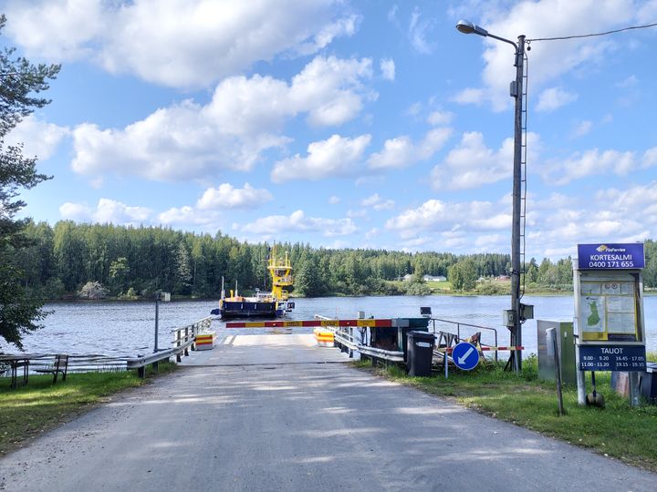 Kortesalmen lauttapaikka. Kuvituskuva.