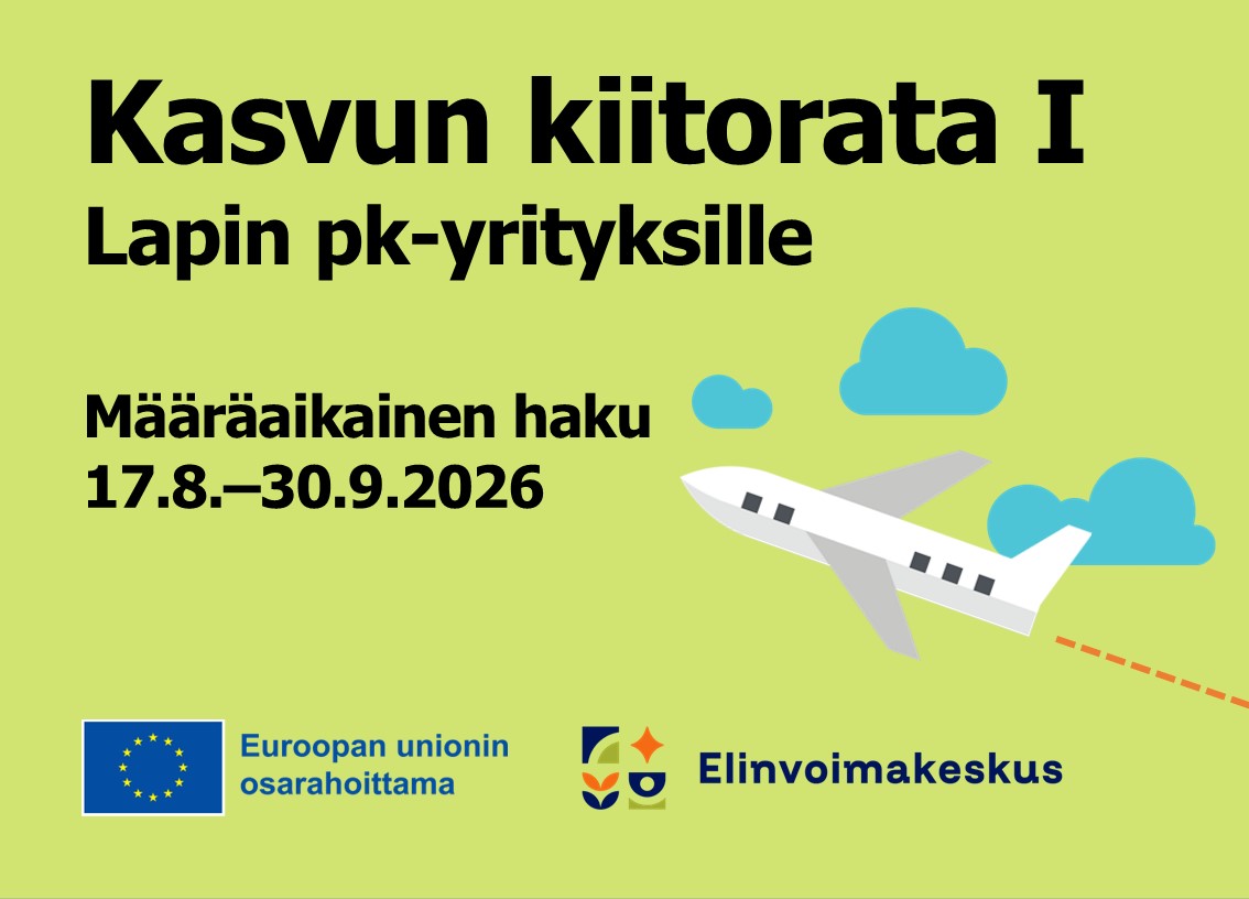 Lapin pk-yritysten Kasvun kiitorata -haku alkaa elokuussa 2026