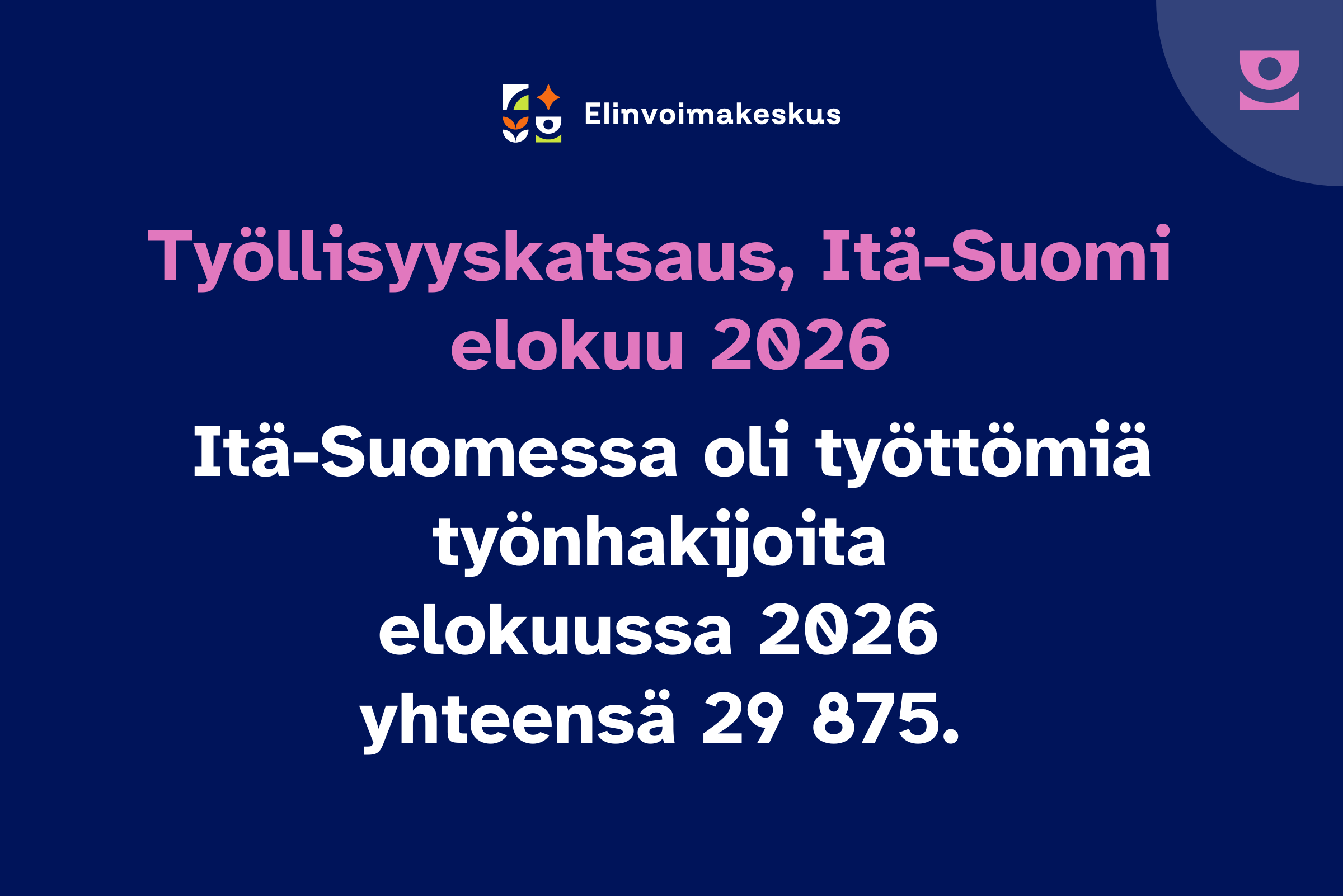 Itä-Suomen työttömyys kasvoi elokuussa