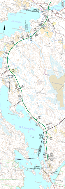 Maantien 4081 parantaminen Lappeenrannan Sudensalmesta Taipalsaaren Vehkataipaleelle tarkempi kartta