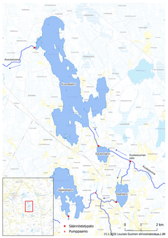 Kuorasjärven kartta