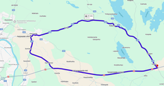 Harjunpään siltatyön opastettu kiertoreitti Google Mapsissa