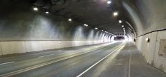 Hiidenkallion tunneli taannoisen yösulun aikana.