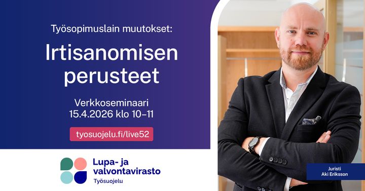 Verkkoseminaari: Työsopimuslain muutokset - irtisanomisen perusteet