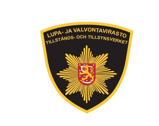 Tillstånds- och tillsynsverkets räddningstjänsts logotyp på ärmen