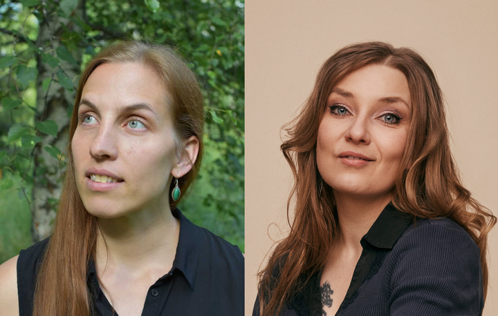 Tanssitaiteilija Matilda Aaltonen ja kirjailija Laura Gustafsson