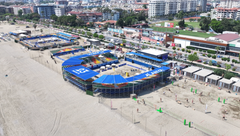 Alanya Beach Sports Center tarjoaa paikan isoillekin rantalajien kisoille.