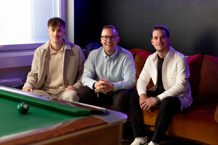 OfferSwap tiimi. Vasemmalta oikealle:  CTO Oskari Lehtonen, CEO Lari Lehto ja COO Leevi Latvaniemi.