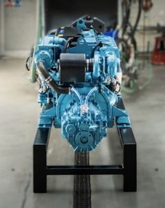 Perkins marinen propulsiomoottori.