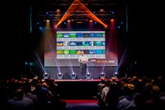 Mikko Hyppönen puhumassa BTCHEL2025 tapahtumassa.