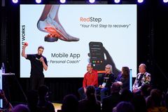 Susicorn Startup -kilpailun voitti Recolth Oy jalkaterveyttä tukevalla RedStep-laitteellaan. Liikeideaa kilpailun finaalissa esittelemässä toimitusjohtaja ja perustaja Nicholas Kosonen. Tuomariston muodostivat Peter Vesterbacka, Tiina Laisi-Puheloinen, Irene Viinikkala ja Kaj Hagros.