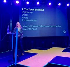 Meillä on täällä valtava määrä idän ihmeitä – yrityksiä, tutkimusta, tapahtumia ja ihmisiä, jotka rakentavat tulevaisuutta joka päivä, muistutti luovan digitoimisto Avidlyn Sanna Rautio.