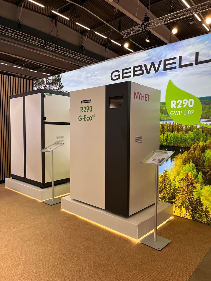 Eco lämpopumput Nordbygg messuilla.
