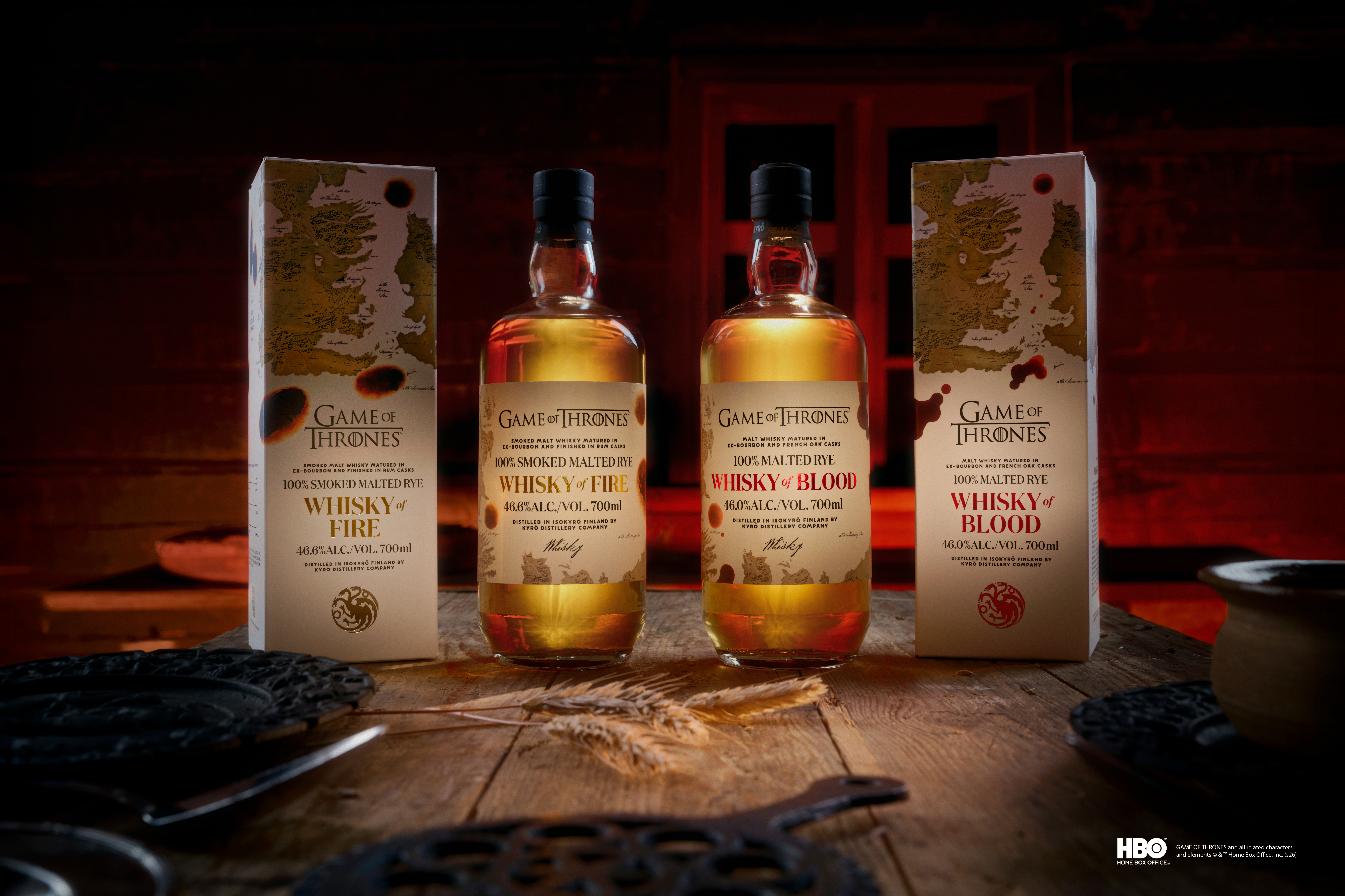 Kyrö Distillery julkaisee Game of Thrones -aiheisen viskisarjan