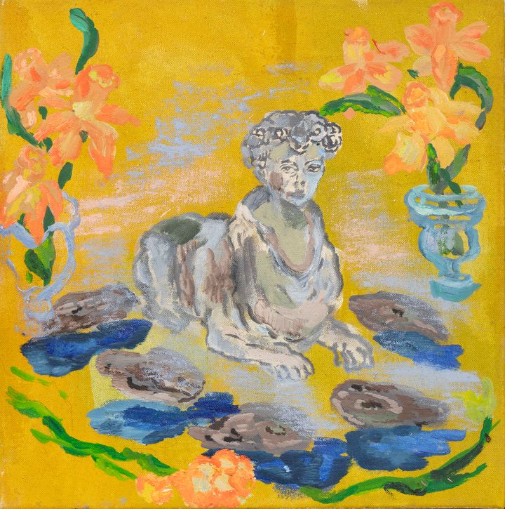 Karoliina Hellberg Sealion 2025 öljy ja akryyli kankaalle 37 x 36 cm