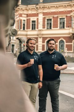 Yrittäjäveljekset Samuel (vasen) ja Daniel Argillander.
