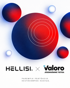 HELLISI ja Valoro logot ja grafiikka