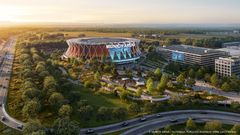 This is what it will look like: a rendering of the Munich Arena, which will become Germany's most modern and largest concert arena.